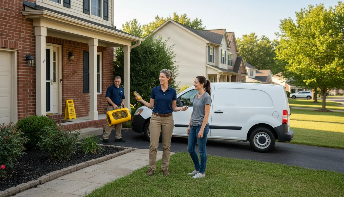 Water restoration image for Dehumidification And Cleanup Services in Avon, IN
